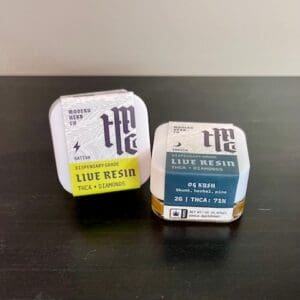 Modern Herb Co live resin diamonds THCA dabs in sativa and indica